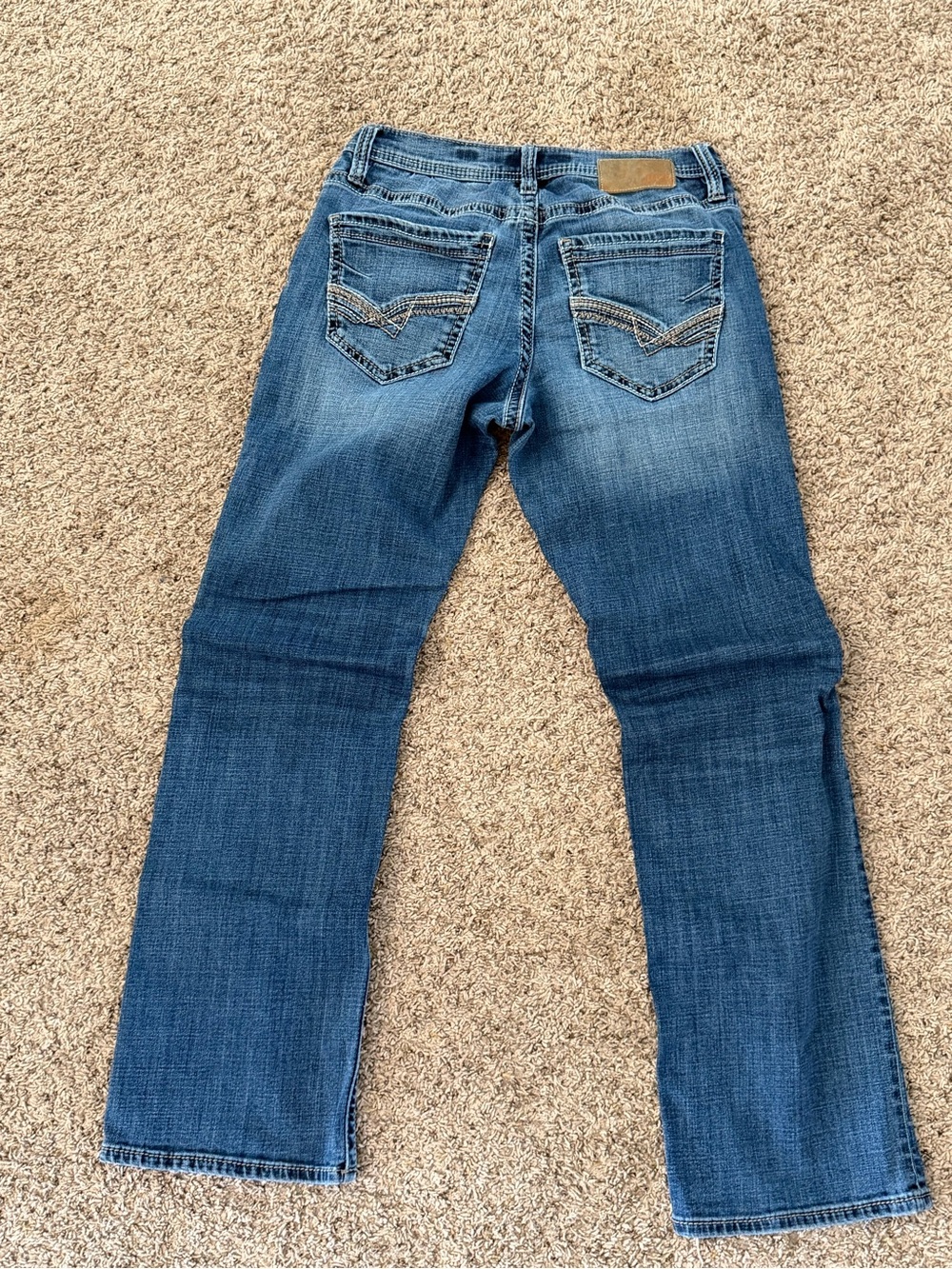 BKE Men's Medium Blue Boot Cut Jake Jeans - Picture 3 of 4